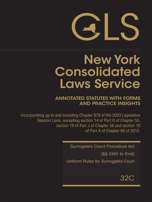 cover image of New York Consolidated Laws Service